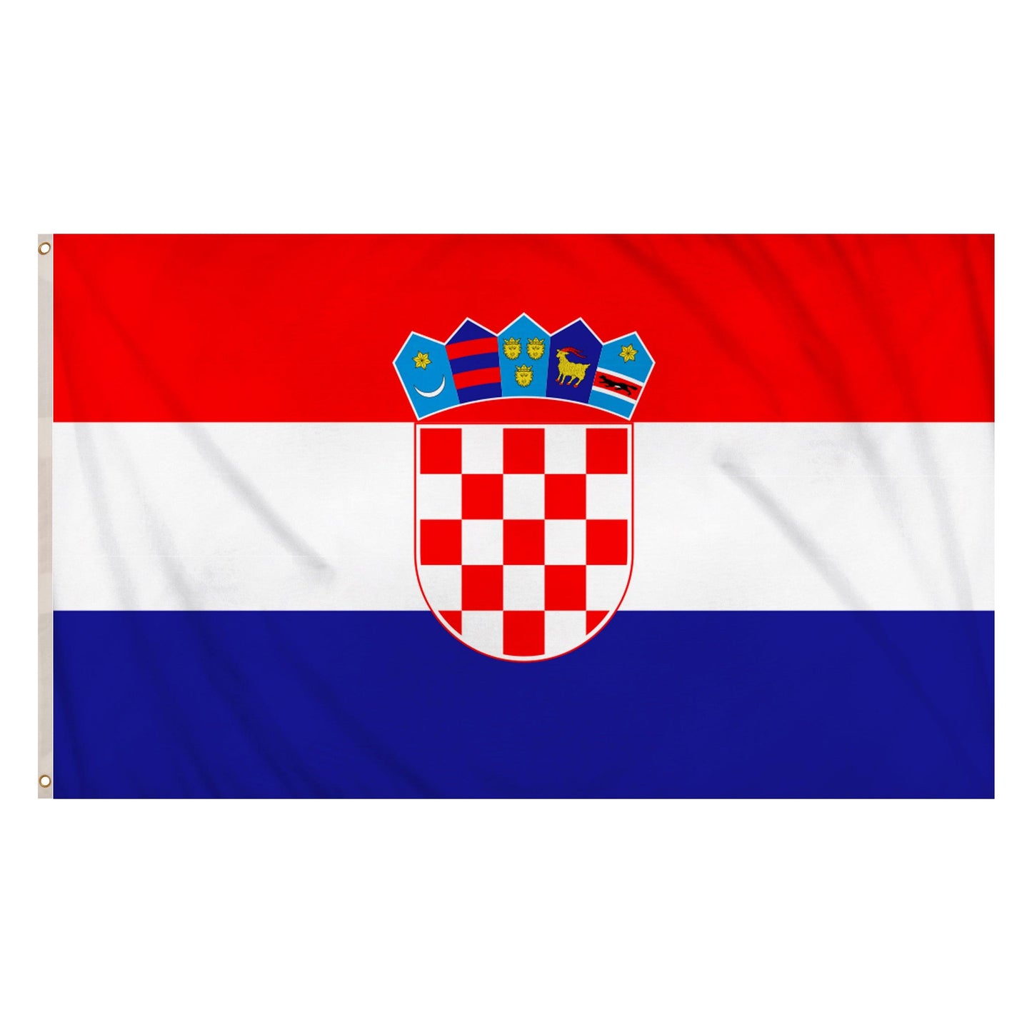 Croatia National Flag Double Stitched Seam Metal Eyelets Polyester World Cup Support National Flag - Labreeze