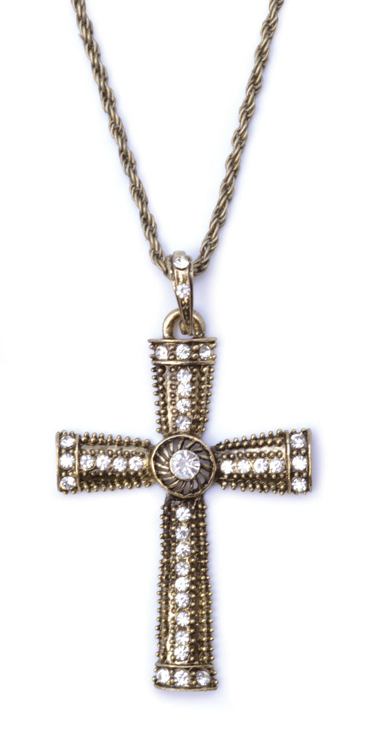 Cross Jewelled Necklace - Labreeze