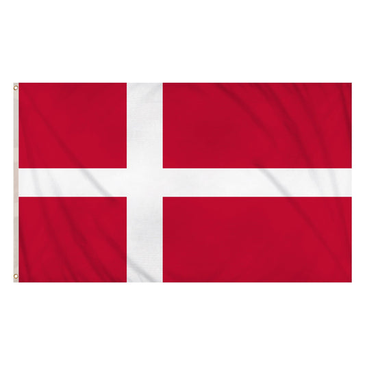 Denmark National Flag Double Stitched Seam Metal Eyelets Polyester Flag World Cup Supporters - Labreeze