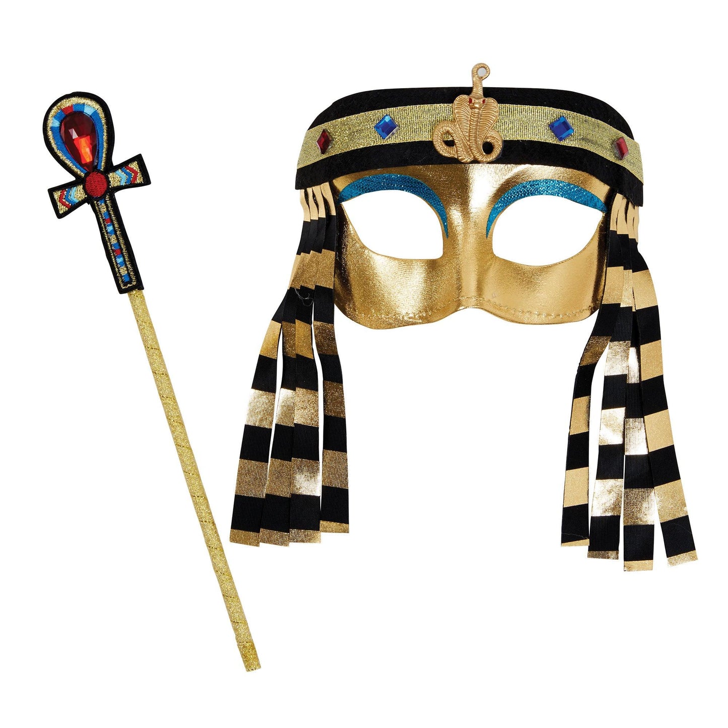 Egyptian Girl Mask + Sceptre Set - Labreeze