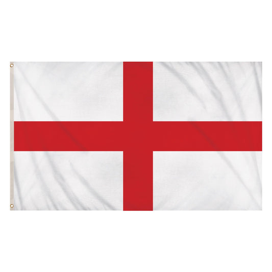 England St George's Cross Flag 5ft x 3ft Double Stitched Seam Metal Eyelets Polyester Flag - Labreeze