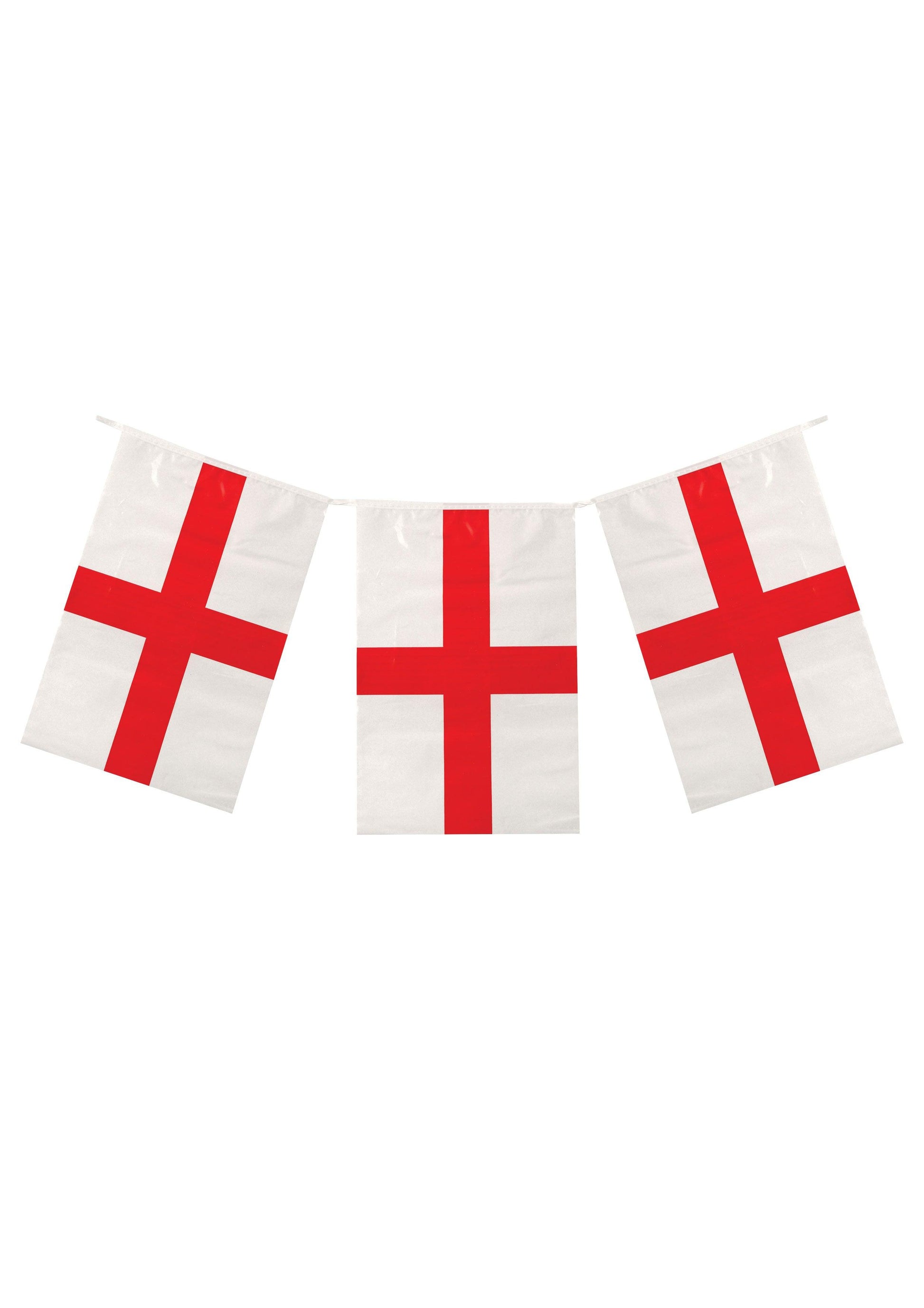 England St George's Cross Flag Bunting 10m 20 Flags Football World Cup Supporter - Labreeze