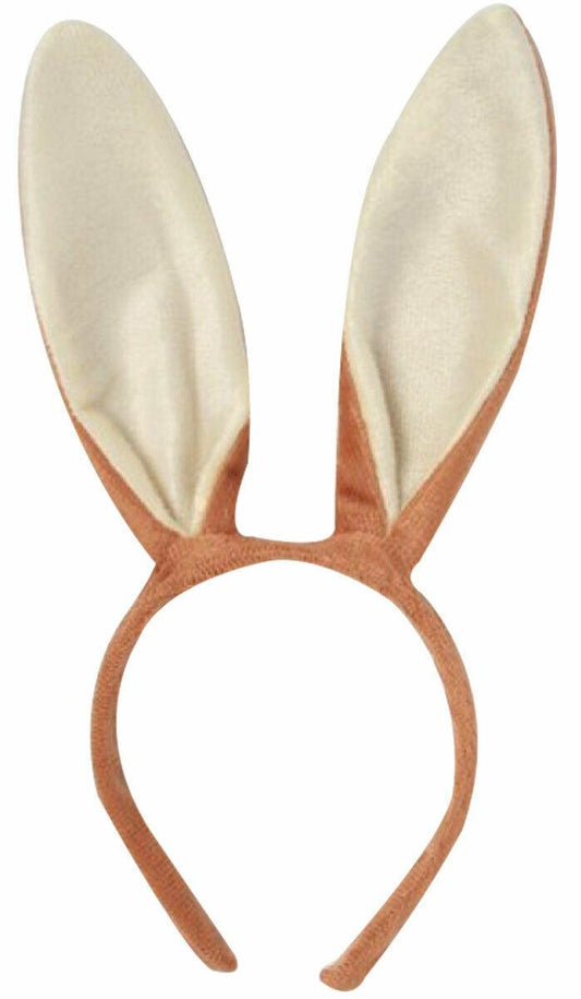 Fabric Bunny Rabbit Ears on Aliceband Ladies Fancy Dress Party Headband - Labreeze
