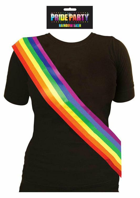 Gay Pride Rainbow Sash LGBT Freedom March Party Celebration Hen Stag Night - Labreeze
