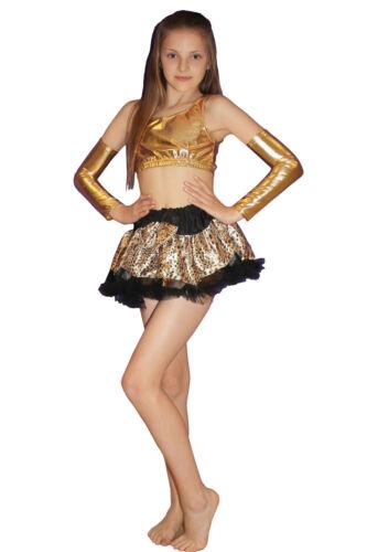 Girls Leopard Printed Tutu Skirt 5-10 Years Childrens Fancy Dress Party Costume - Labreeze