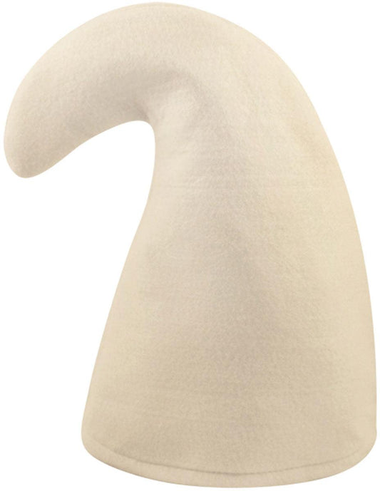 Gnome Hat White Smurf Dwarf Adults Unisex Fancy Dress Party Cap - Labreeze