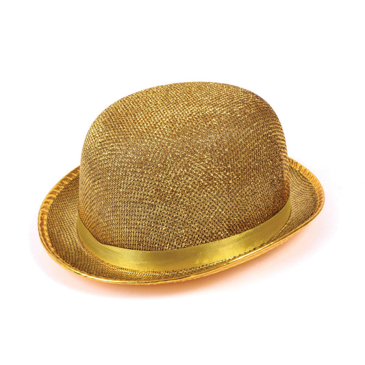 Gold Bowler Hat