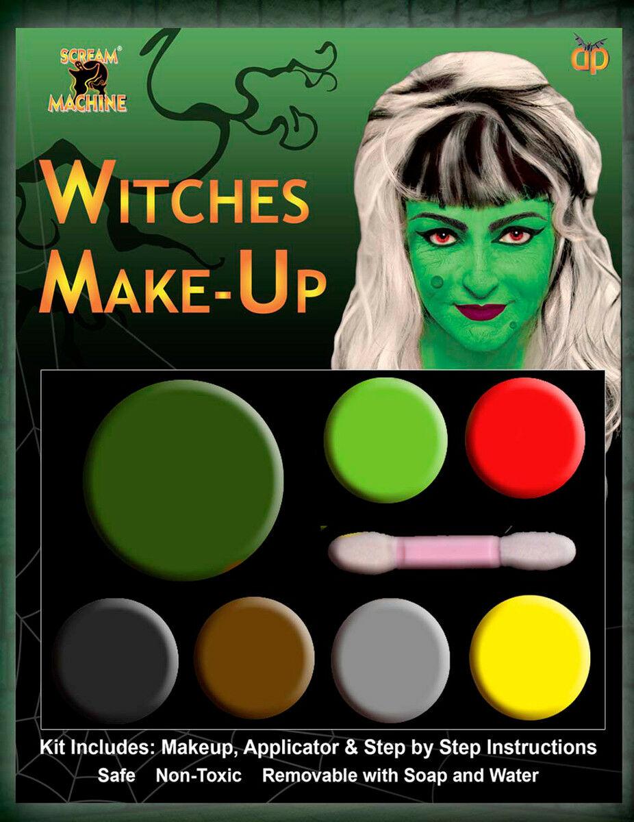 Halloween Scary Witch Multi Pallet Makeup Set Horror Party Face Paint - Labreeze
