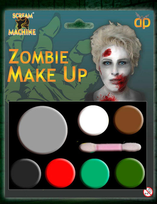 Halloween Scary Zombie Multi Pallet Makeup Horror Fun Party Face Paint - Labreeze