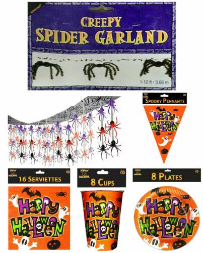 “Happy Halloween” Table Ware and Party Decorations Spooky Fancy Dress Party - Labreeze