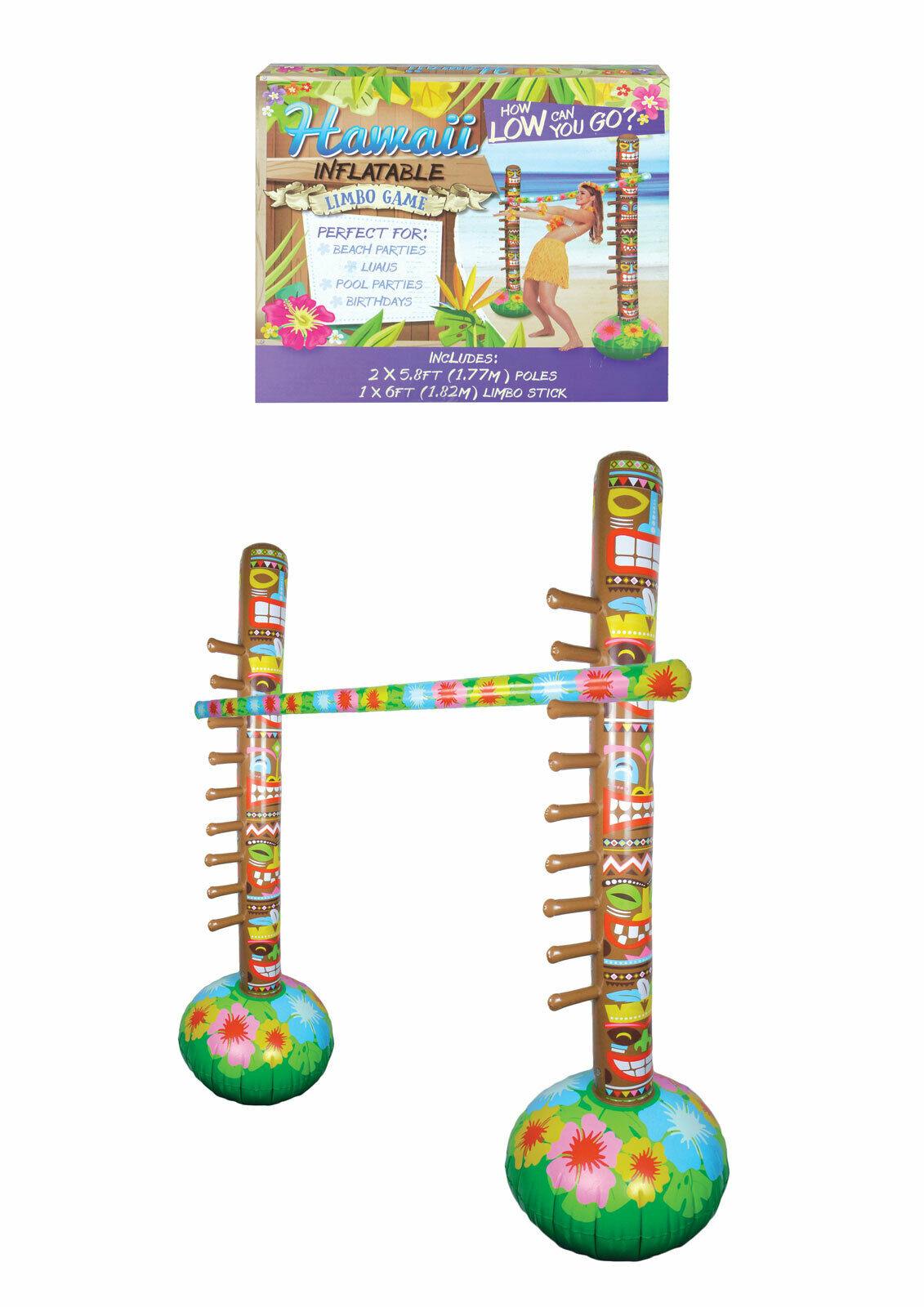 Hawaiian Inflatable Limbo Tropical Bar Game & Champion Trophy Party Supply - Labreeze