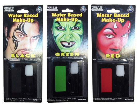 Horror Water Based Face Make Up Halloween Scary Fancy Dress Party Accessory - Labreeze