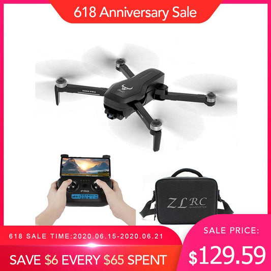 In stock ZLRC SG906 Pro 2.4G WIFI FPV With 4K HD Camera 2-A&xis Gimbal Optical Flow Positioning Brushless RC Drones Quadcopter - Labreeze