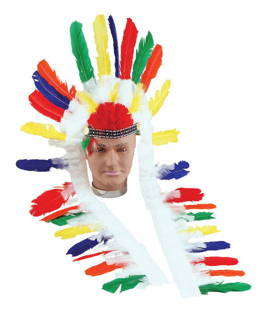 Indian Headdress Long (Multi-Coloured) - Labreeze