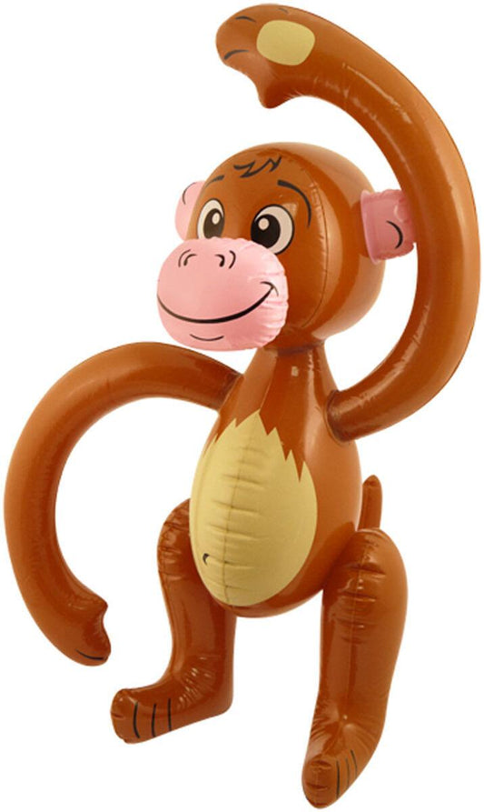 Inflatable 58 cm Monkey Blow Up Chimp Party Decoration Accessory - Labreeze