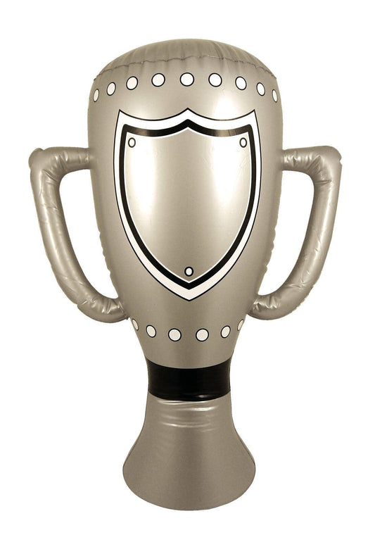 Inflatable Blow Up Silver Trophy 60cm Kids Game Prizes Awards Party Decoration - Labreeze