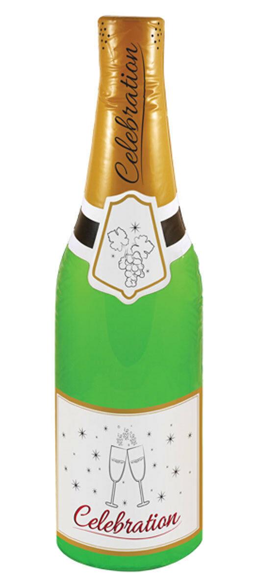 Inflatable Green Celebration Bottle Champagne Blow up Party Decoration Accessory - Labreeze