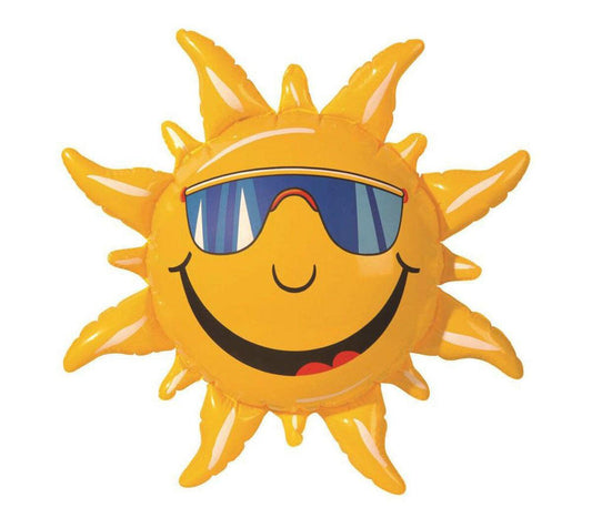 Inflatable Sun Hawaiian Hula Blow Up Prop Happy Summer Beach Party Decorations - Labreeze