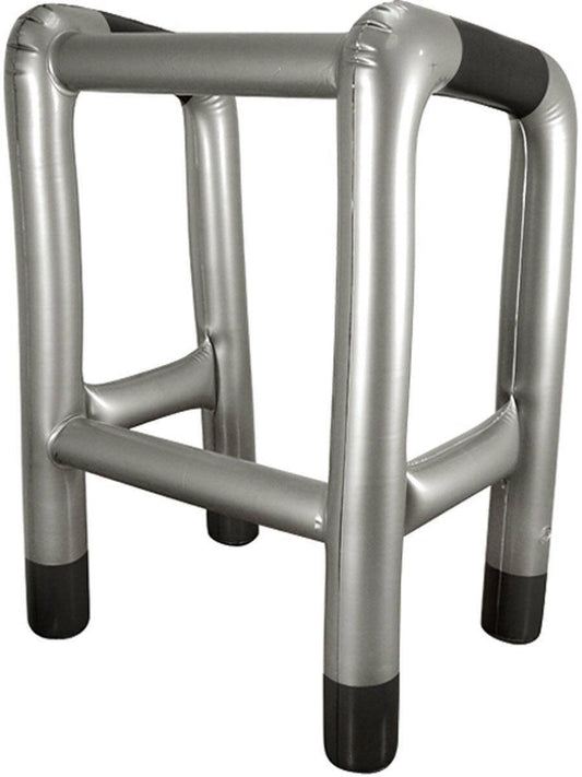 Inflatable Zimmer Silver Walking Frame Blow up Hen Stag Do Party Prop - Labreeze