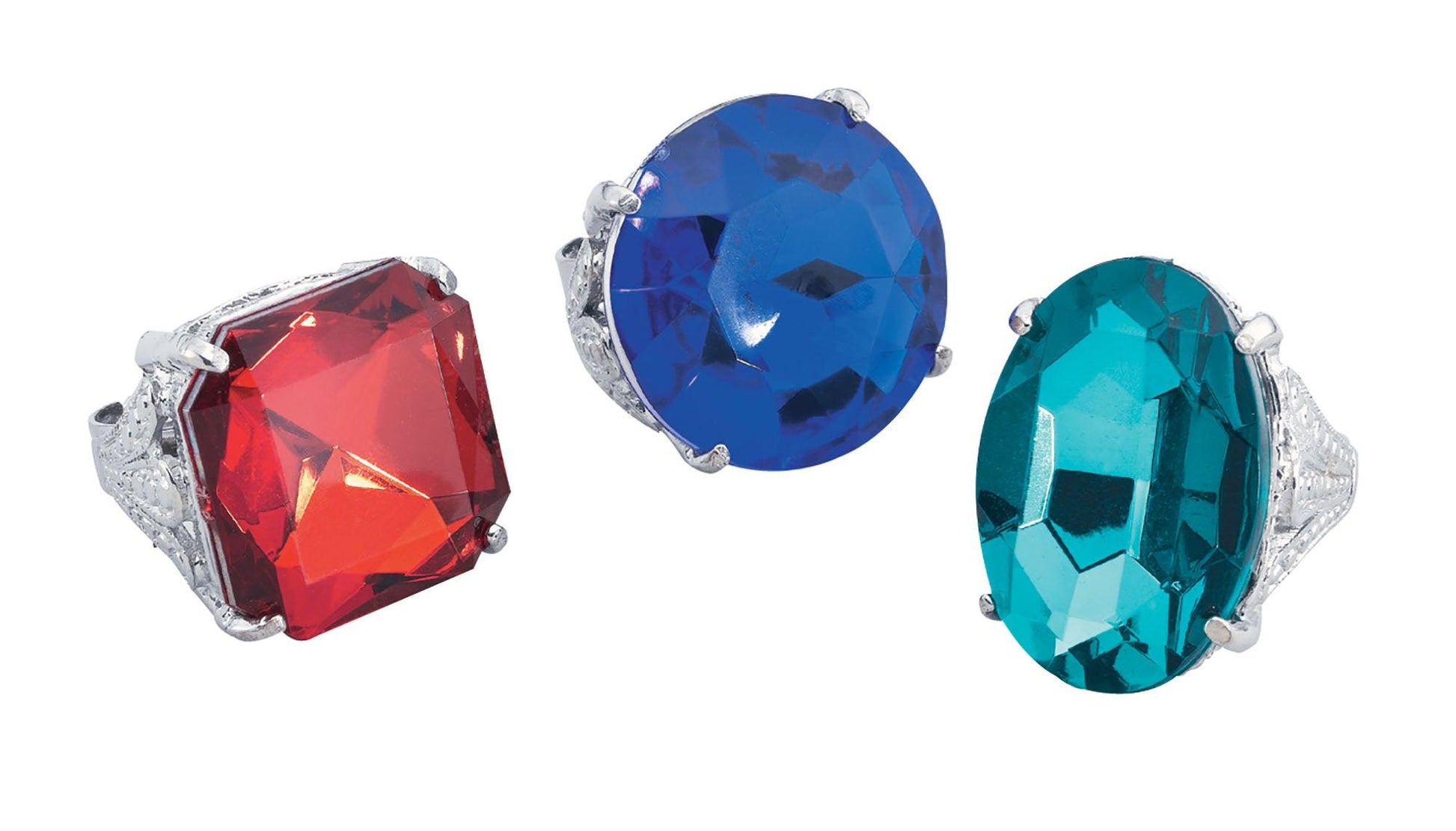 Jumbo Diamond Rings Assorted Colours - Labreeze