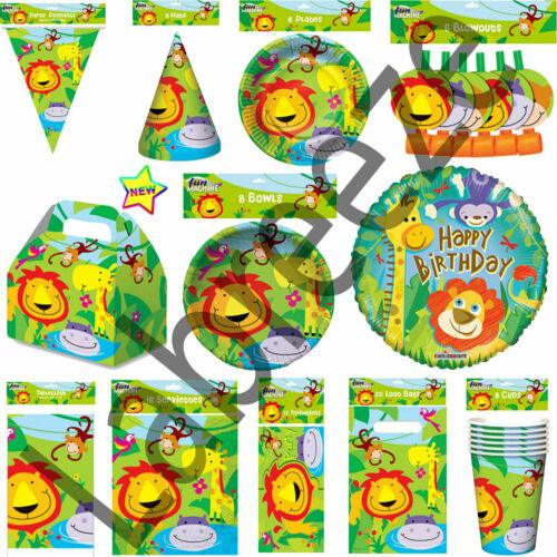 Jungle Party Animal Lion Birthday Party Pack Jungle Table Ware decoration - Labreeze