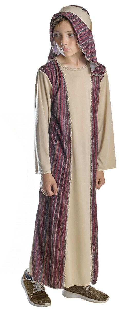 Kids Boys Brown Shepherd Costume - Nativity World Book Day Fancy Dress Outfit - Labreeze