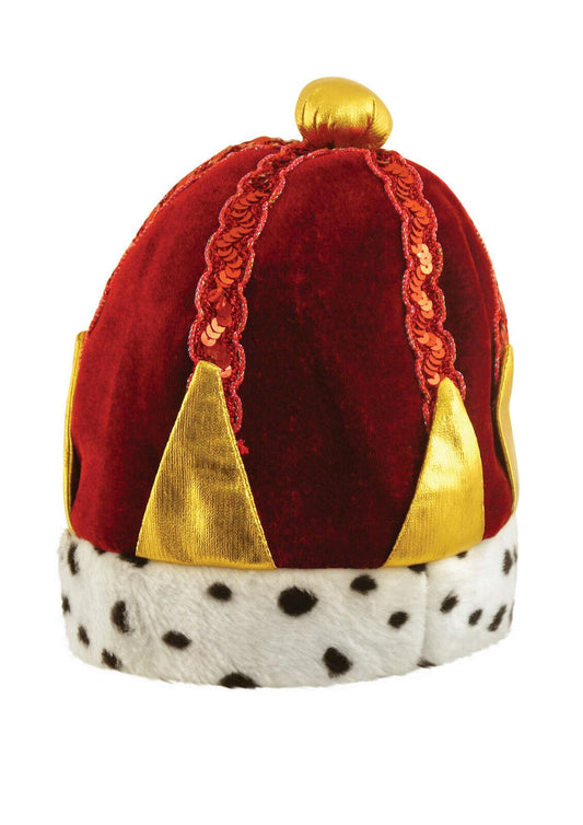 Kids Boys King Crown Hat Wise Man Red Nativity Christmas Xmas Fancy Dress - Labreeze
