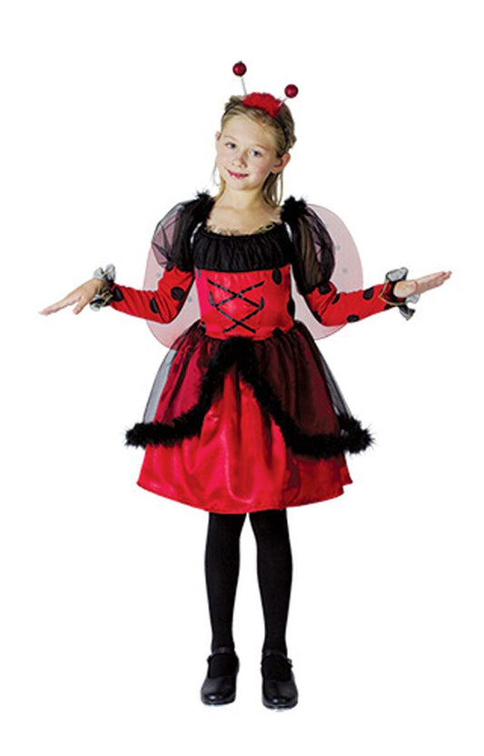 Kids Girls Ladybug Costume Children’s School Book Day Fancy Dress Outfit - Labreeze