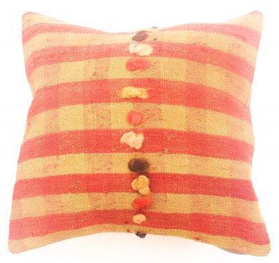 Kilim hand embroided cushion cover 40 X 40 cm - Labreeze