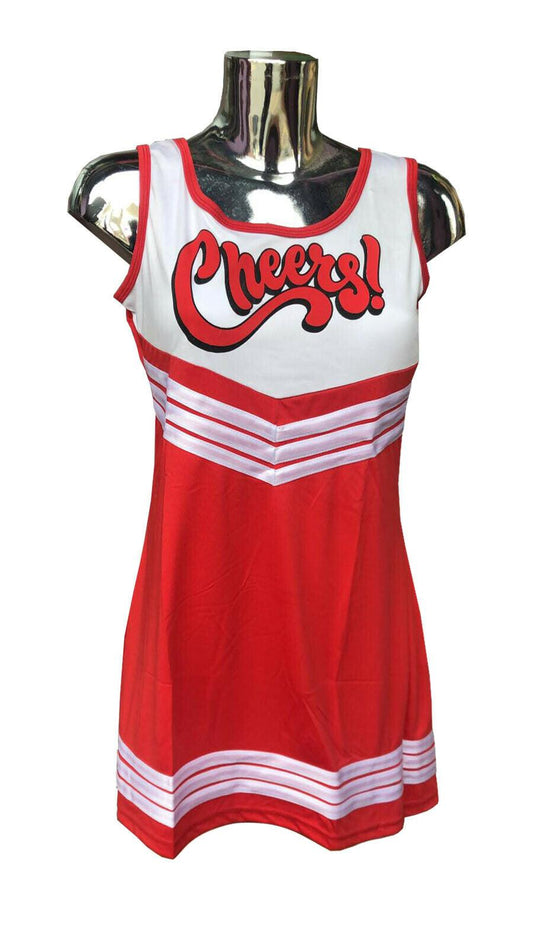Ladies Cheers Costume High School Cheer Girl Dress Party Cheerleader Outfit - Labreeze
