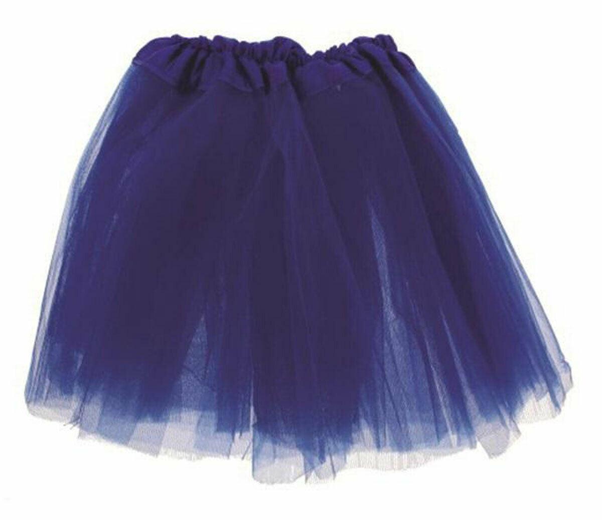 Ladies Girls 2 Layered Tutu Net Skirt with Satin Band 1980’s Party Fancy Dress - Labreeze