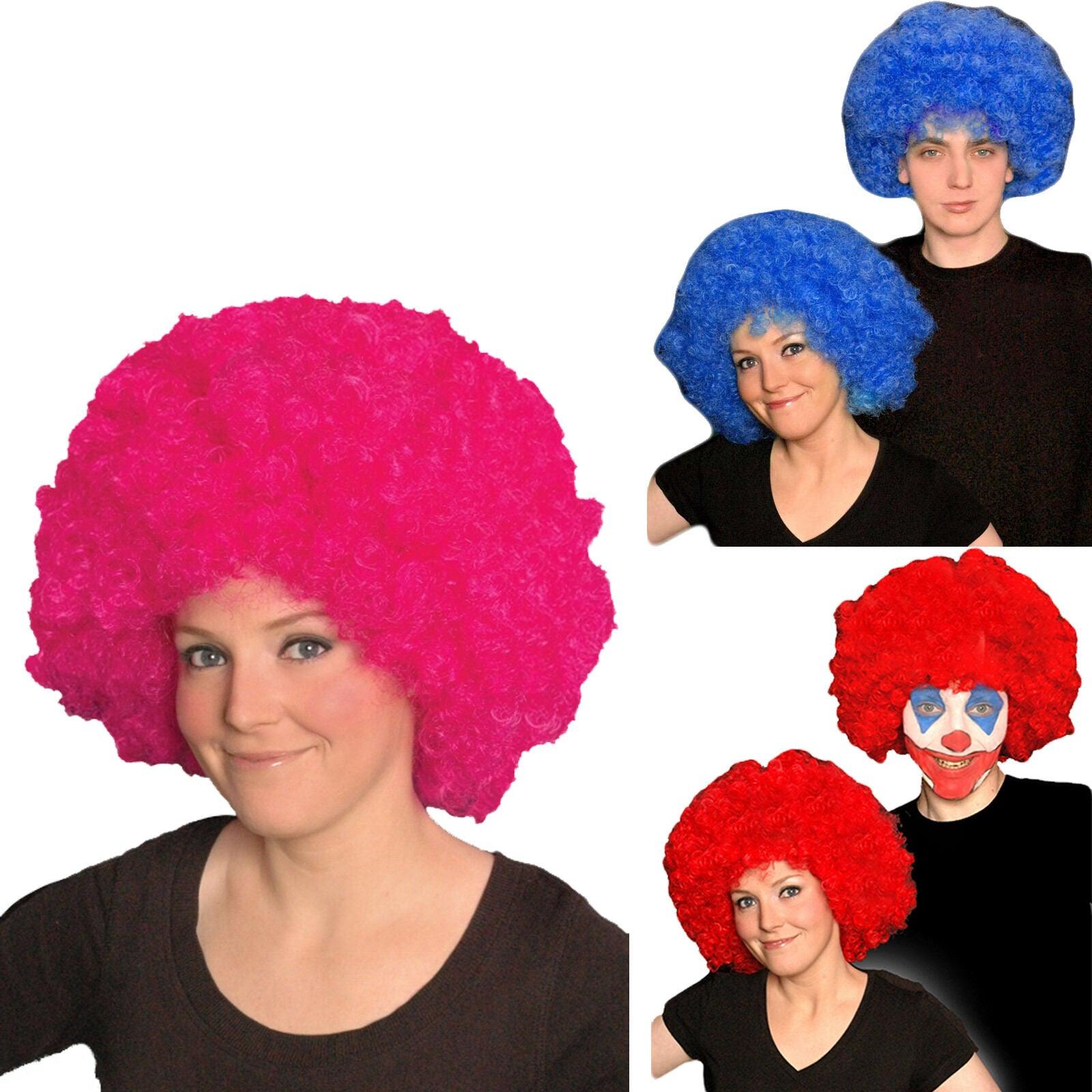 Ladies Girls Afro Wig Clown Disco Circus Costume Curly Hair Wig - Labreeze