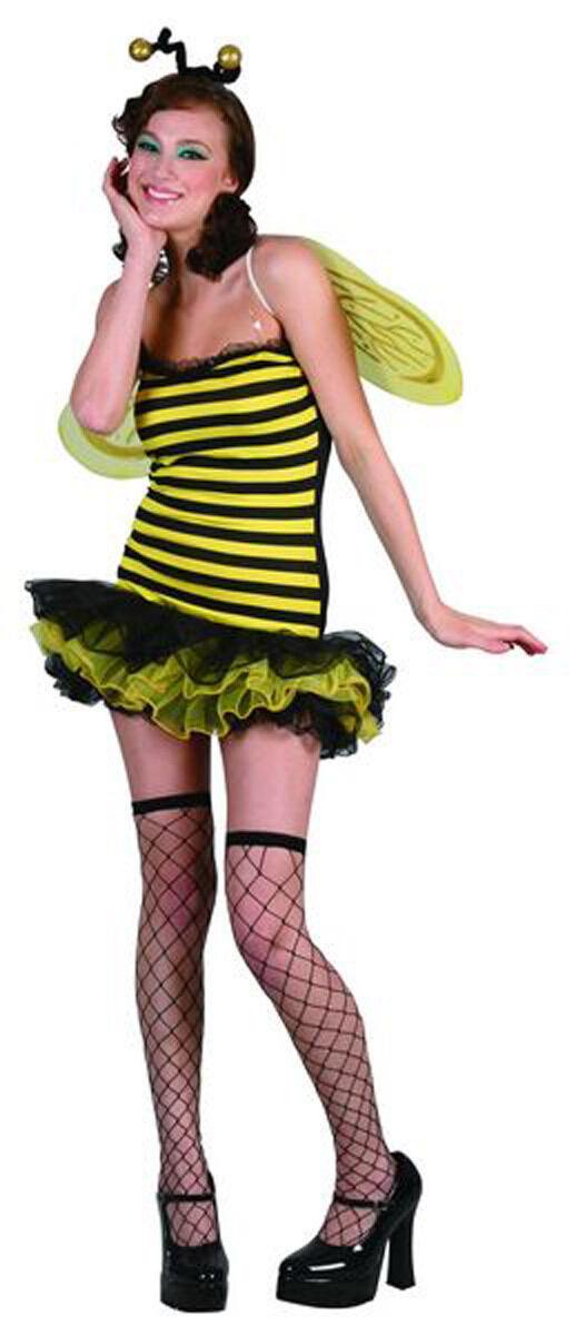 Ladies Honey Bee Adult CostumeComplete Outfit Sexy Playful Cute Costume - Labreeze