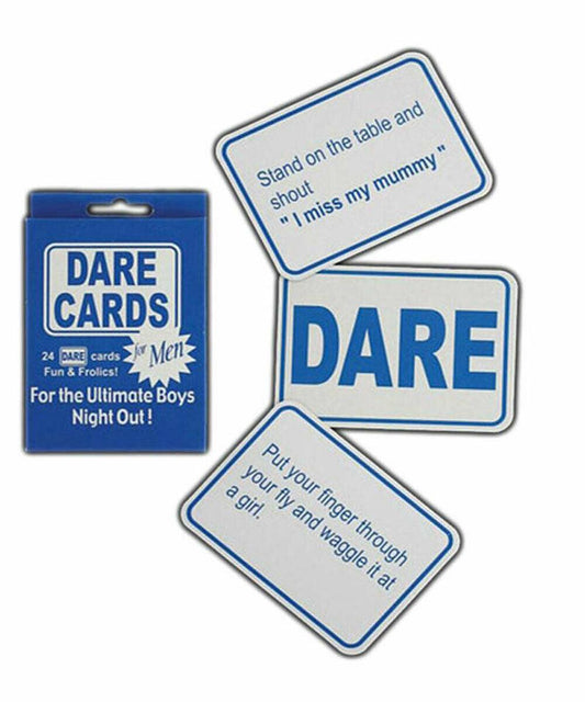 Lads Night Out Stag Do Dare Cards Pack of 24 Fun For Men Naughty Daring Party - Labreeze