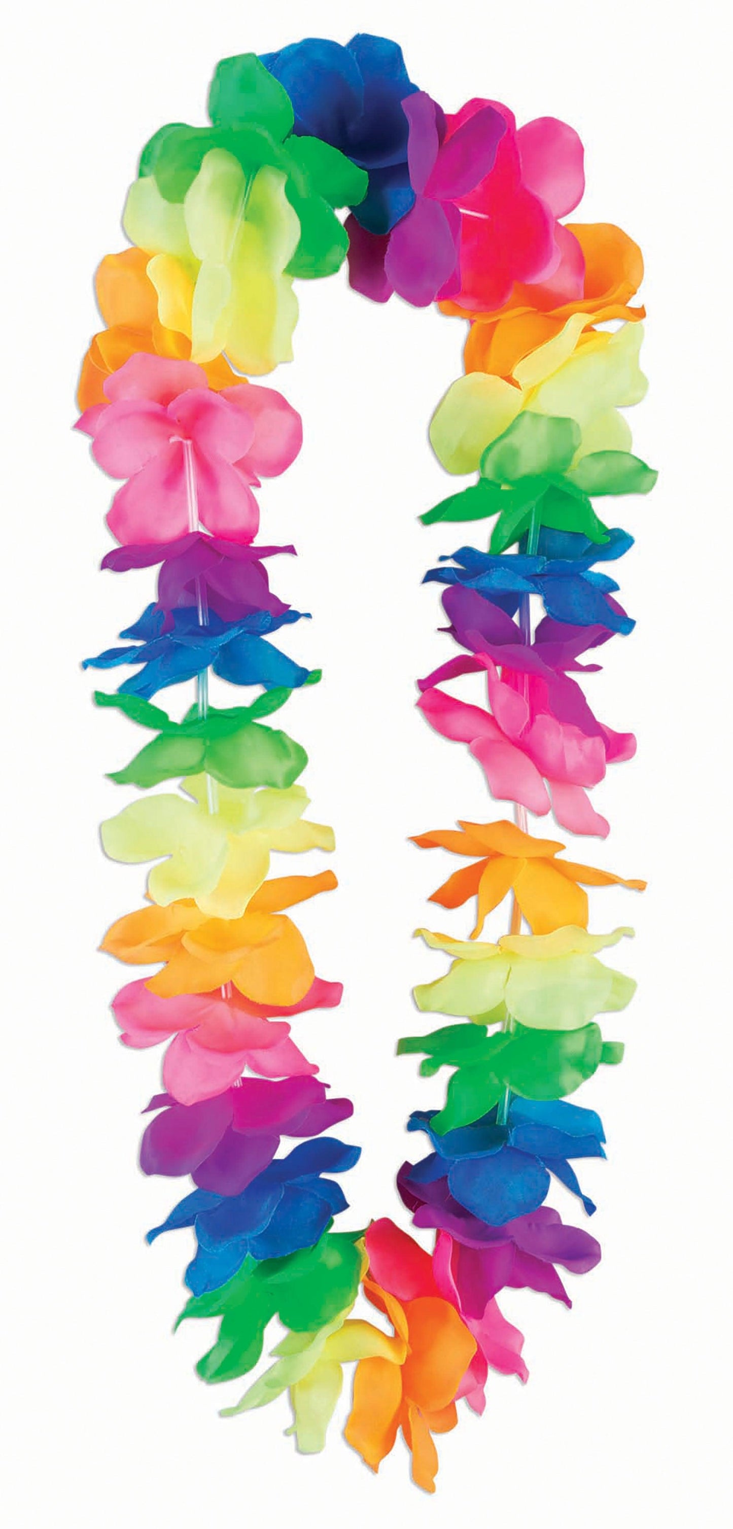 Lei Fluorescent Multi Colour Large Petals - Labreeze