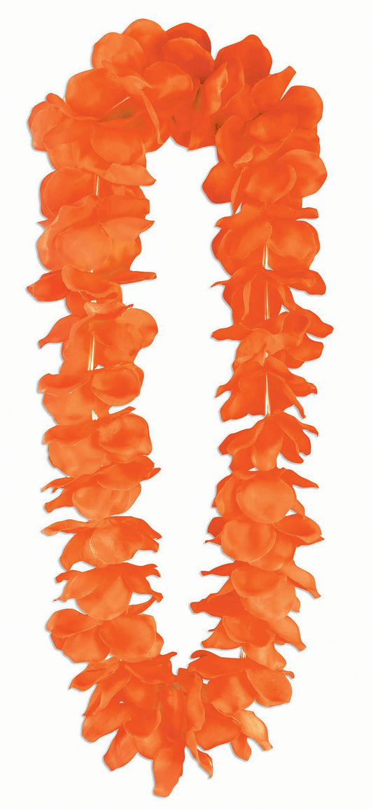 Lei Fluorescent Orange Large Petals - Labreeze