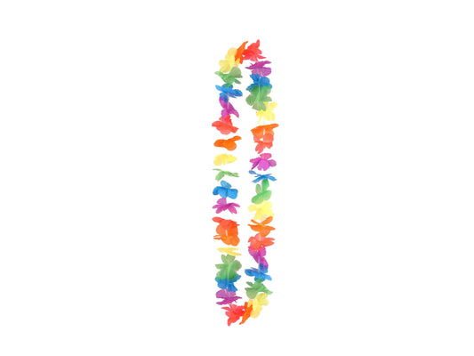 Lei Hula 100cm W/6cm Petal Multi Neon - Labreeze
