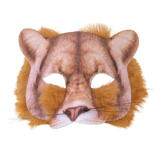 Lion Face Realistic Fur Mask - Labreeze