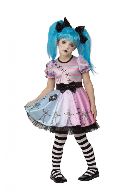 Little Blue Skelly Halloween Fancy Dress Costume - Labreeze