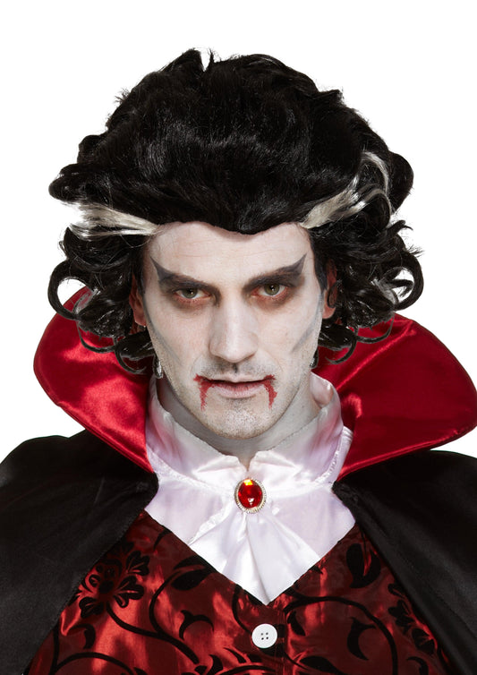Male Vampire Wig 130g Halloween Horror Adults Fancy Dress Party Accessory - Labreeze