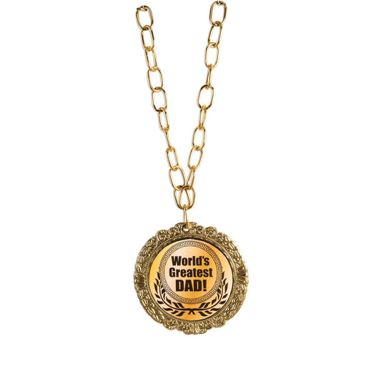 Medal Award Worlds Greatest Dad - Labreeze