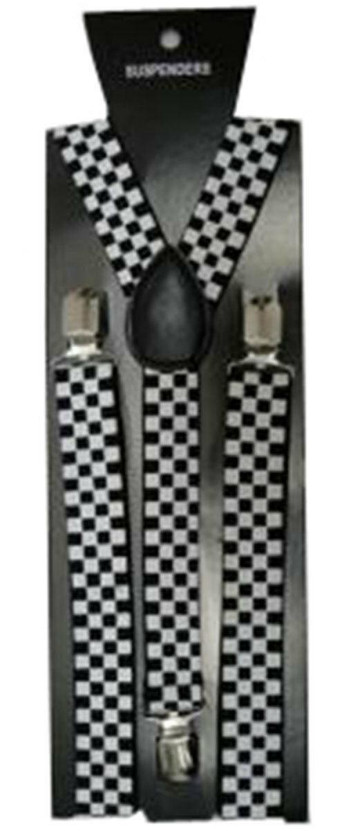 Mens Policemen Hat Braces Sunglasses Checkerd Tie Stag Night Costume Accessories - Labreeze