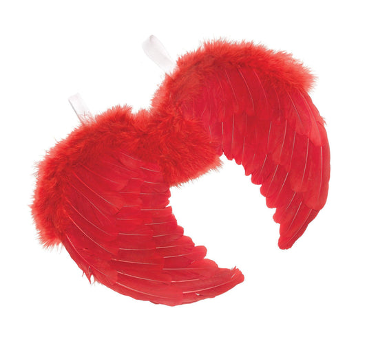 Mini Red Feather Angel Wings - Labreeze