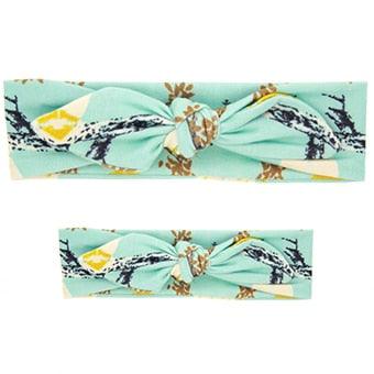 Mom And Baby Rabbit Ears Baby Headbands Hair Hoop Stretch Knot Hair Bows Cotton Children Hair Bands For baby Hair Accessories - Labreeze