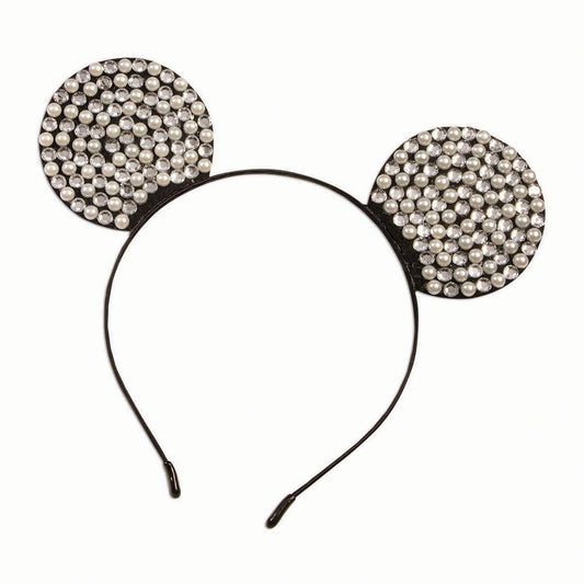 Mouse Ears Rhinestone + Pearl - Labreeze