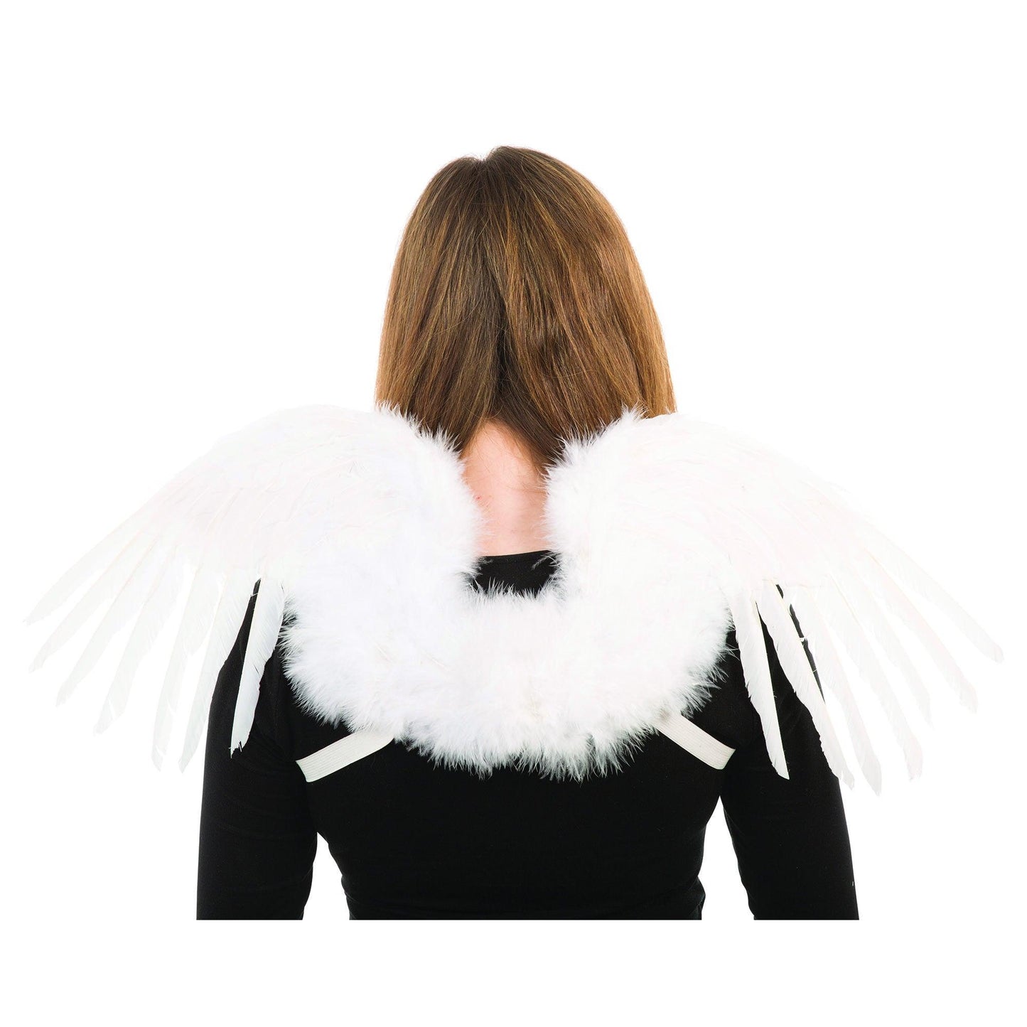 Mythical White Feather Wings Fancy angelic wings (80X26) - Labreeze