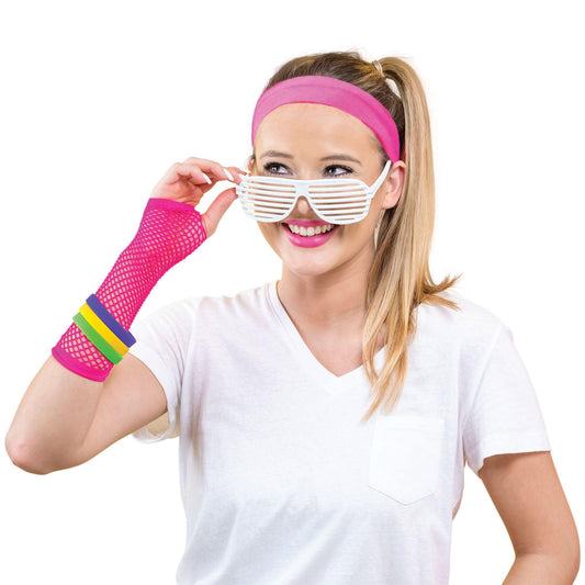 Neon 80’s Hairband Pink - Labreeze