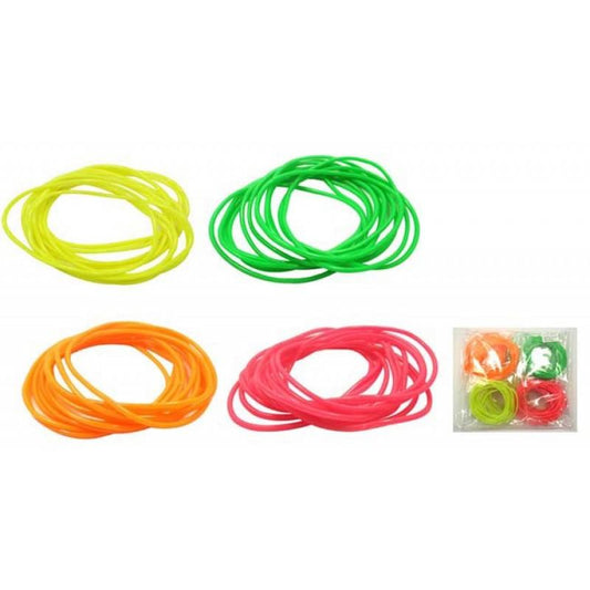 Neon Gummy Bangles (Pack of 12) - Labreeze