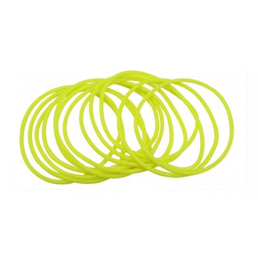Neon Yellow Gummy Bangles (pack of 12) - Labreeze