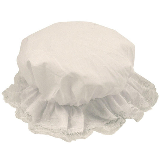 New Children’s Kids Mop Hat Victorian Frill Cap Hat White Lace Trim Mop Cap - Labreeze